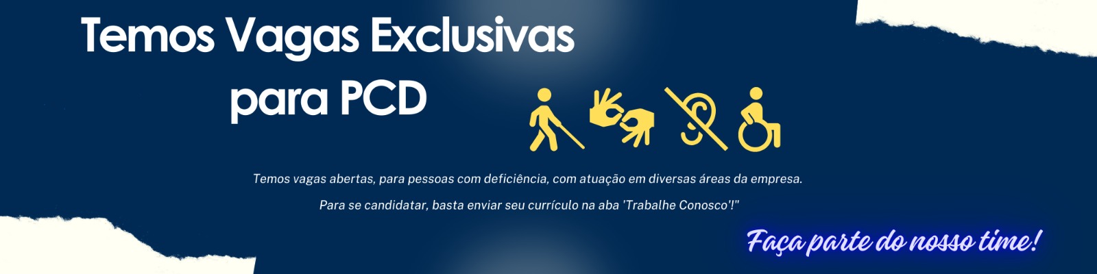 Vagas para pessoas com deficiência